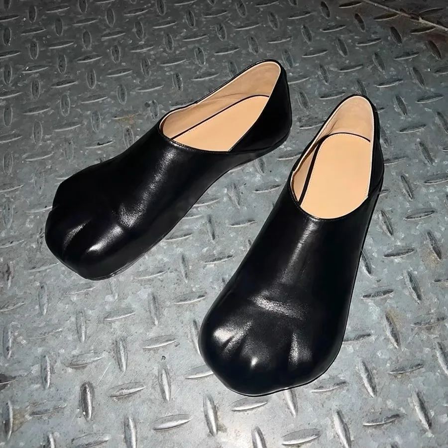 

High Quality Women Loafers Leather Flat Doug Shoes Mary Jane Shoes Women Cat Paw Toe Platform Women's Casual Pumps Lolita Shoe