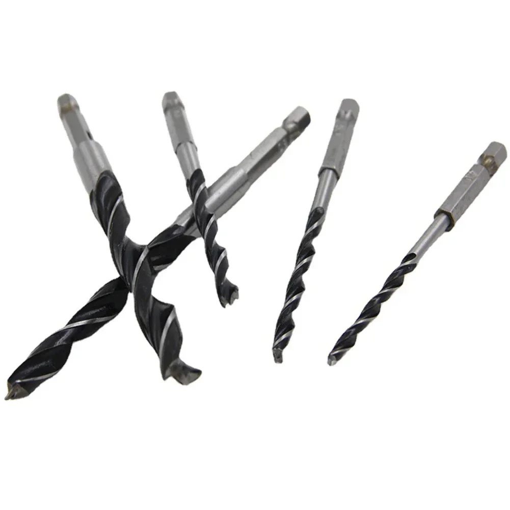 Get Your For Woodworking Projects Done Quickly and Accurately with 5Pcs Three Point For Woodworking Drill Bit Set