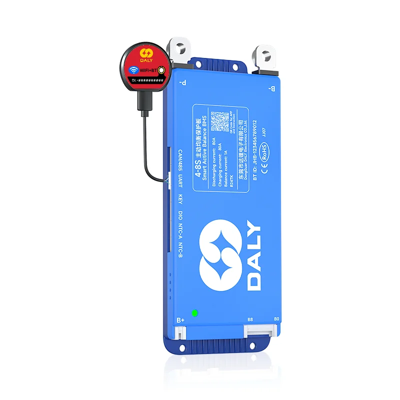 DALY 100 BMS Lifepo4 4S 7S 8S 10S 16S 17S 24S 60A 100A 150A 300A BMS met Actieve Balancer Ingebouwde Bluetooth WIFI RS485CANBUS - afbeelding 2