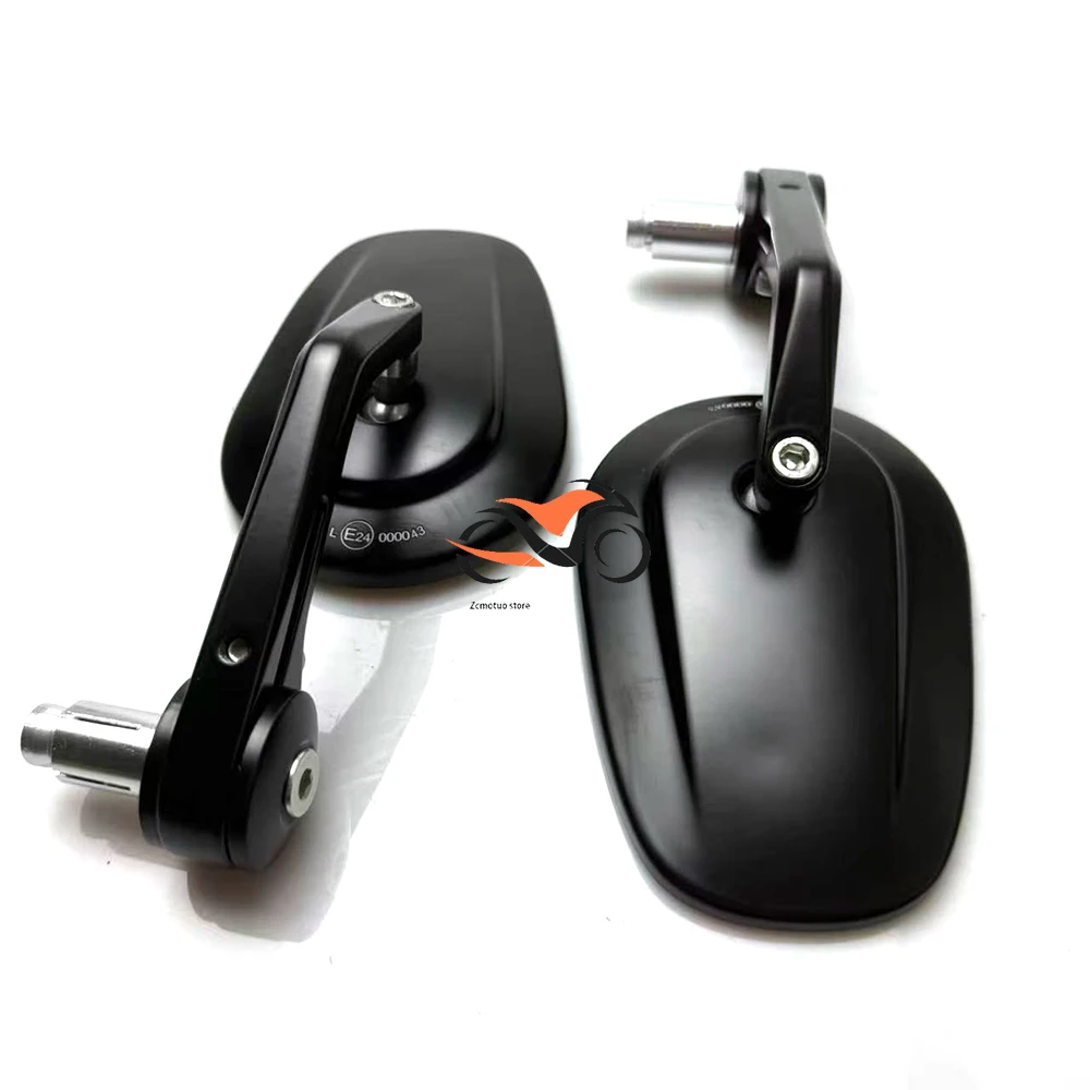 2 قطعة CNC دراجة نارية بار نهاية المرايا الجانبية الرؤية الخلفية السوداء لسرعة انتصار الثلاثي