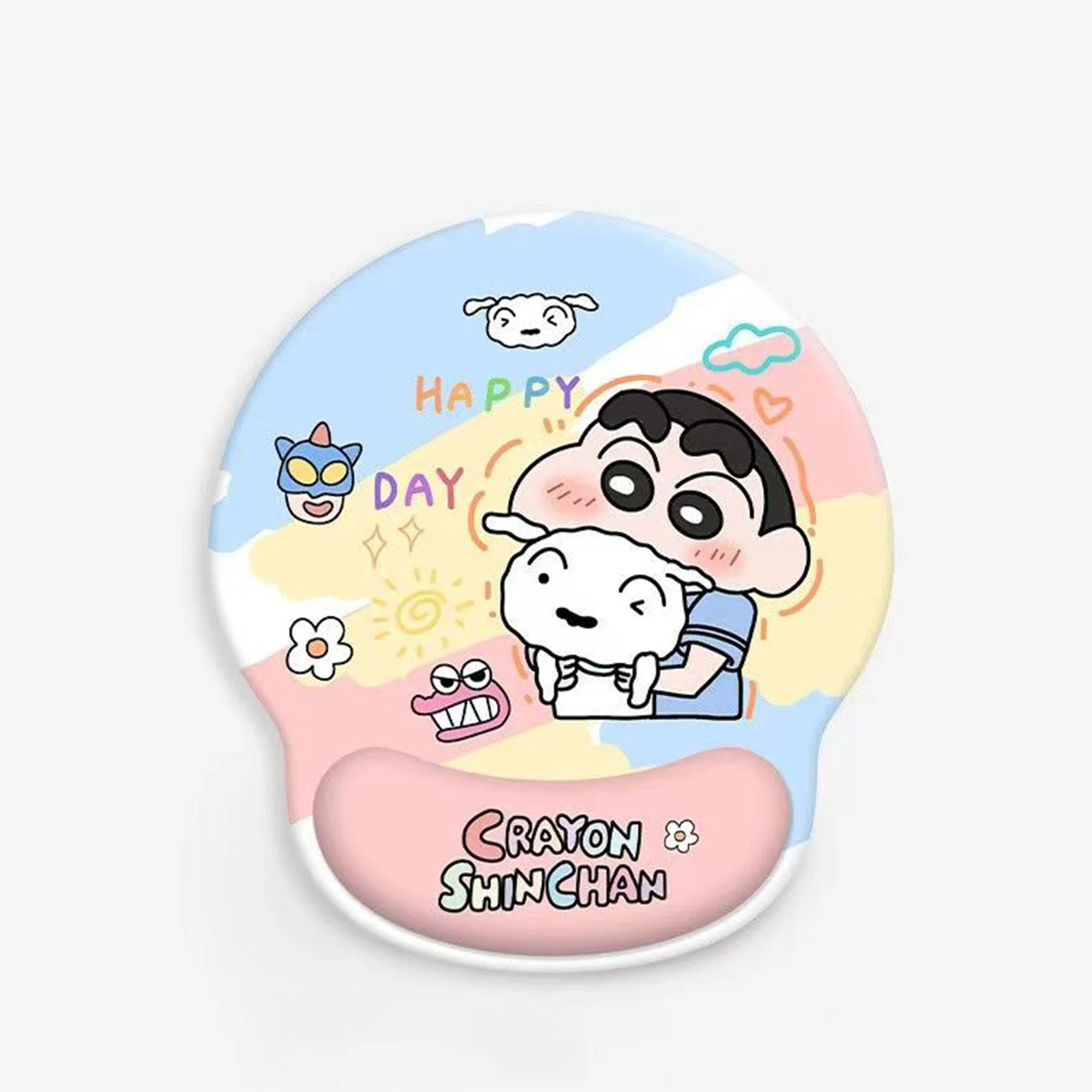 크레용 신짱 마우스 패드 애니메이션 만화 손목 패드 손목 받침대 쿠션 미끄럼 방지 마우스 패드