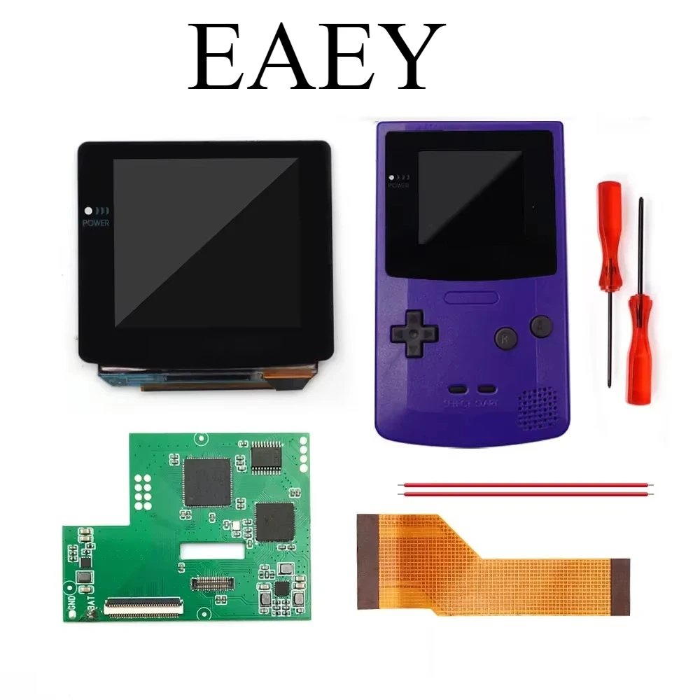 

Комплект модуля с ламинированным сенсорным экраном AMOLED 2025 для Game Boy Color — обновление ретро-пикселей, экранное меню и индивидуальный корпус