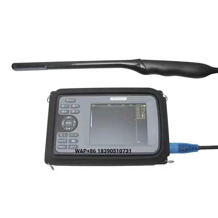 Portable ultrasonic veterinary diagnostic equipment for animal health monitoring in veterinary clinics and clinics