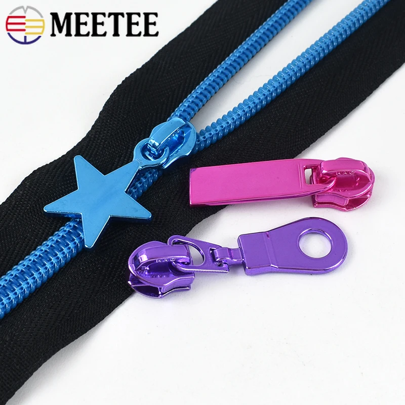 5/10/20 قطعة 5 # سستة سحب للنايلون البريدي الشريط حقيبة معطف الخياطة سحابات المنزلق الأمتعة ديكور السحابات رئيس طقم تصليح DIY الملحقات #6