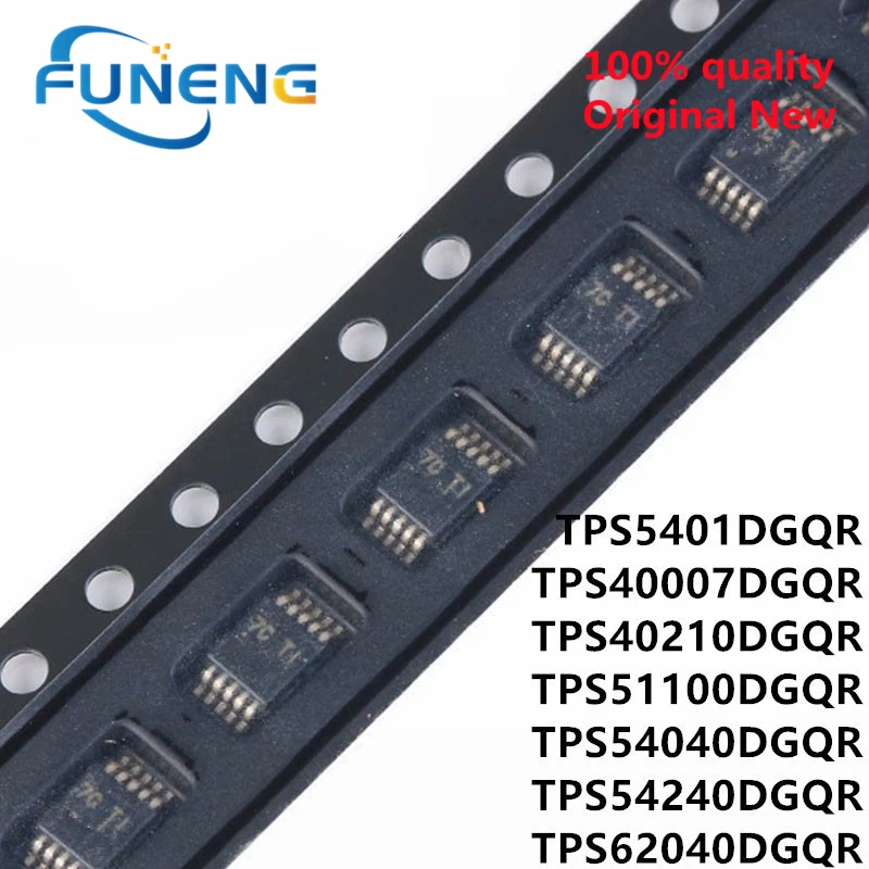 (5piece)100% New TPS40007DGQR TPS40210DGQR 40210 TPS51100DGQR 51100 TPS5401DGQR TPS54240DGQR 54240 TPS62040DGQR BBI msop-10