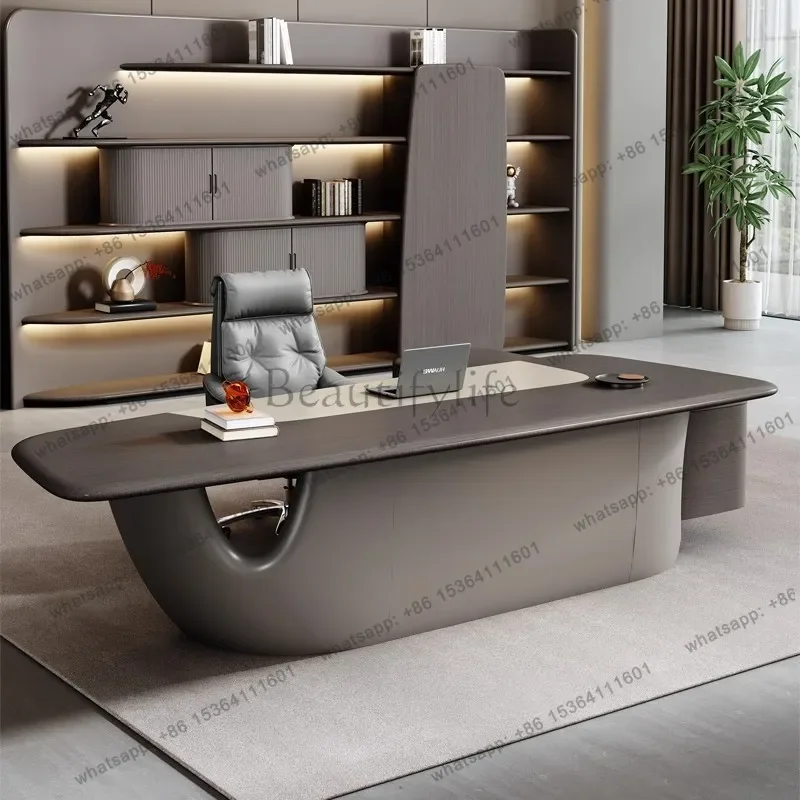 xx39 High-end large conference table Long table Oval meeting room Business simplicity Modern