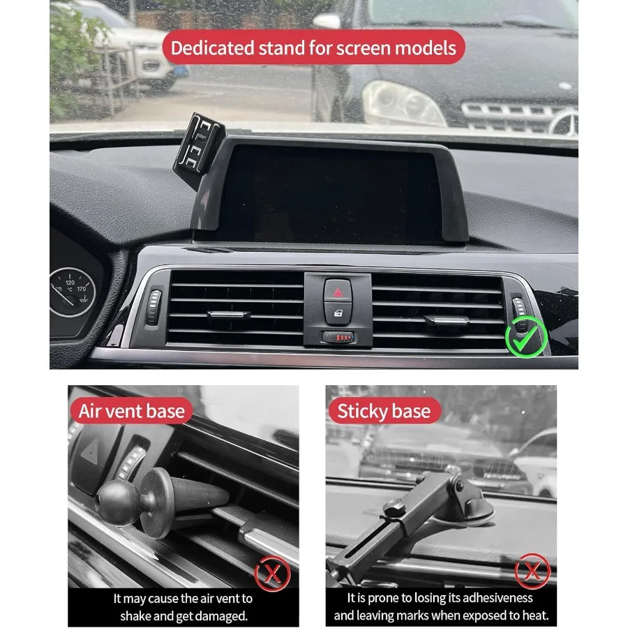 حامل هاتف السيارة لسيارات BMW 3 Series 20122018 2 Series 4 Series 20142018 مع دوران 360 وشاشة 6.5 بوصة مشبك ثابت Universa