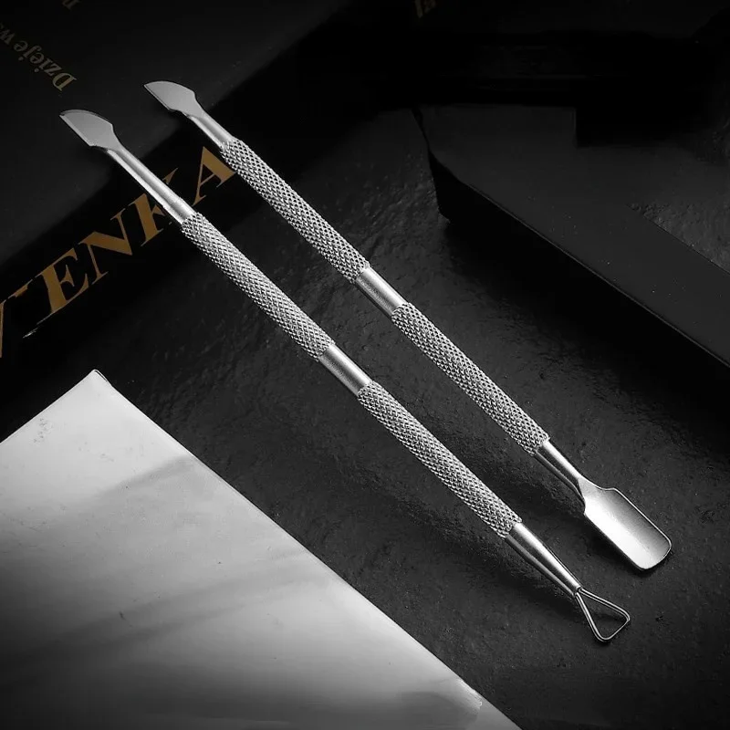 10Pce High Quality Stainless Steel Cuticle Pusher Trimmer Remover Pedicure Manicure Nail Art Tools