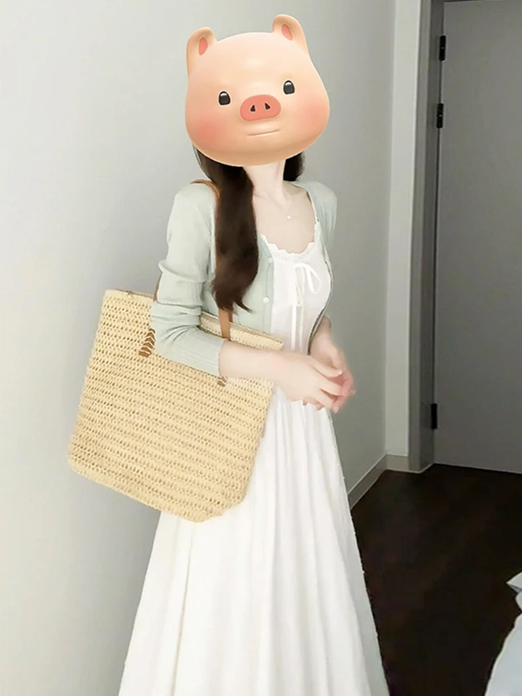 

Весенний женский кардиган с длинными рукавами, легкий, в стиле Gentle Wind, для ношения поверх платья, из хлопкового материала