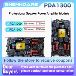 ShennDare PDA1300 2X400W 8OHM Professional Power Amplifier Module 2 Channel 2x650W 4OHM DJ Subwoofer Amp Board Speaker Preamp