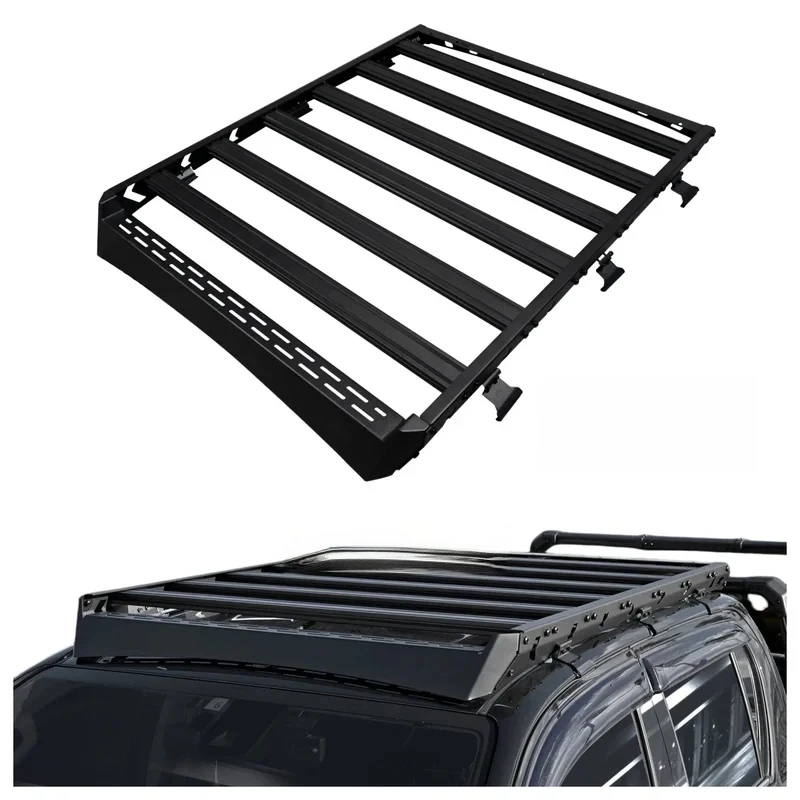 High Load-bearing Roof Rack, Aluminum Roof Basket Platform Cargo Hilux 2016-2025 Offroad Accessories