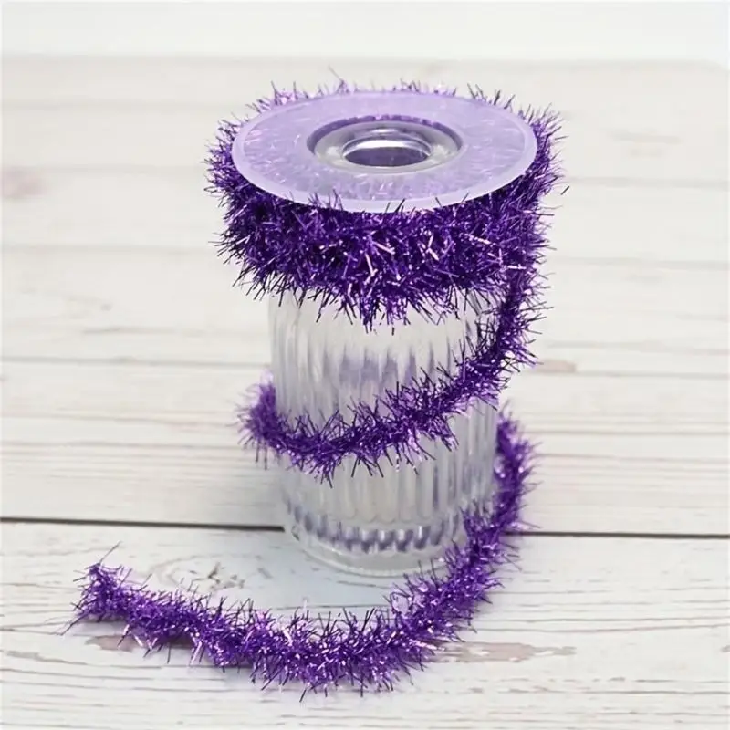 

G6KF Wire Garlands Tinsel Ribbon Gift Wrapping Hangings Rattans Christmas Decorations