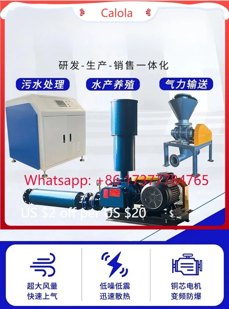 Type 125 Roots Blower, Special Industrial Fan for Sewage Treatment & Aquaculture Aeration