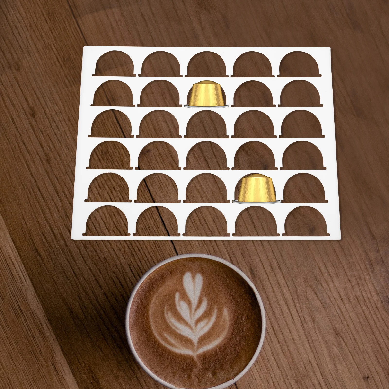 

Large Capacity Acrylic Coffee Capsule Rack Transparent Organizer Stand For Home Office Kitchen Storage Display Coffee Pod Holder