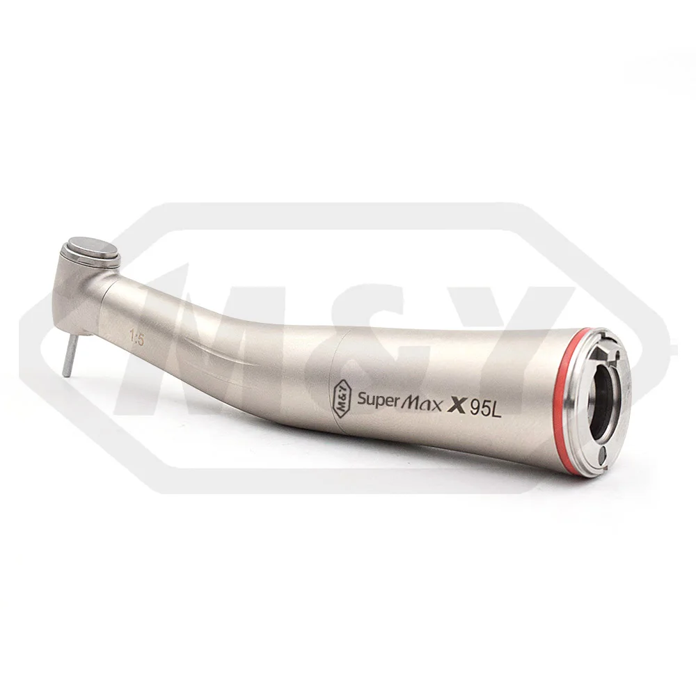 dentist tools1:5 led Optic Fiber Increasing Red Ring Contra Angle Low Speed Quattro Water Spray low Handpiece