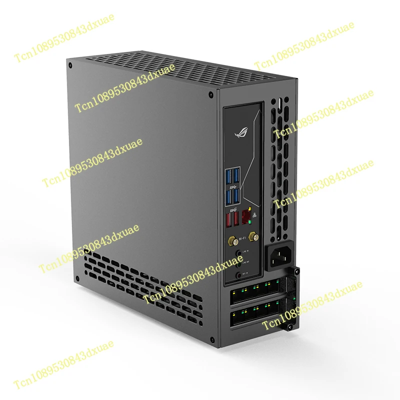 

5-liter mini A24-V5 dual slot single display 1u power itx chassis, double-sided chamfering