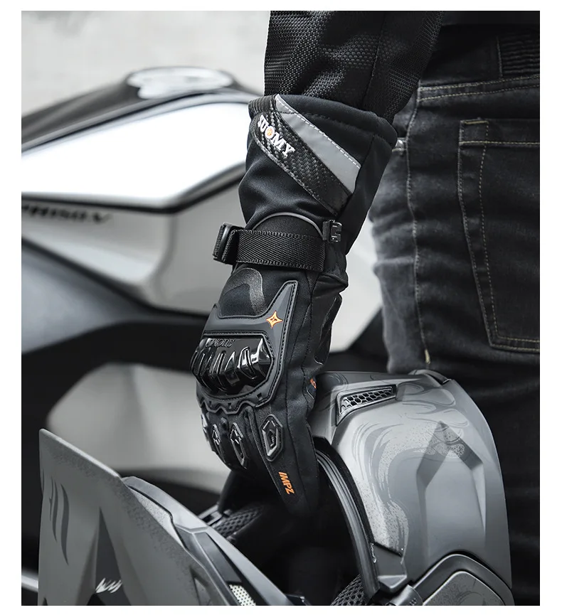 motorcycle gloves 100% Waterproof windproof Winter warm Guantes Moto Luvas Touch Screen Motosiklet Eldiveni Protective