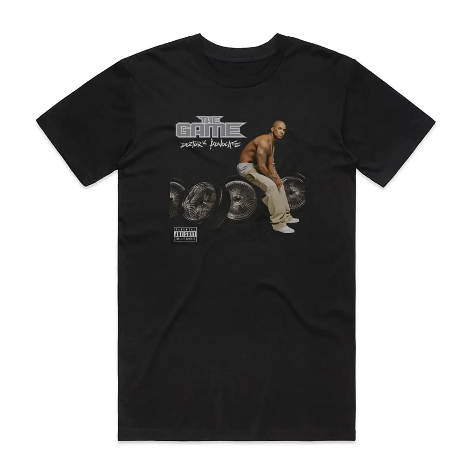 T-shirt Game Doctors Advocate avec couverture d'album, noir, vintage, délavé, vêtements de créateur pour homme, haut unisexe élégant et doux pour tous les jours