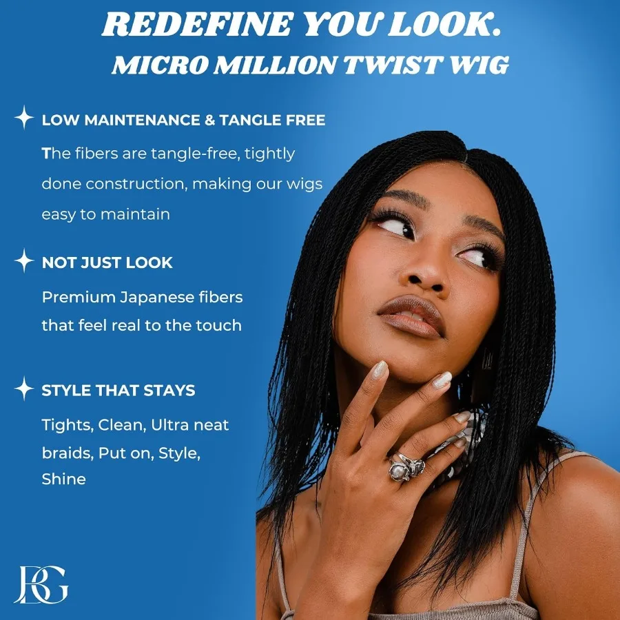 باروكات ملتوية 12 بوصة مايكرو مليون شعر مستعار مضفر خفيف الوزن وناعم تصفيفة الشعر الاصطناعية المضفرة مع الدانتيل الأمامي بدون صمغ C