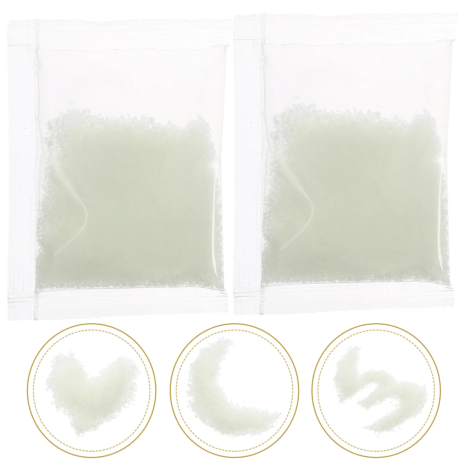 2 Pack Luminous Sand for Light Nails Glow Color Fluorescent Powder Bright Glitter Mini