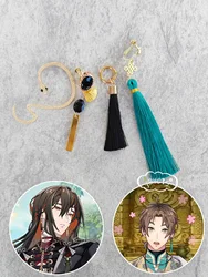 China Anime NU:Carnival Eiden Yakumo Cosplay Ear Clip Ear Pins Cos Tassel Earrings Halloween Costume Prop Jewelry Accessories