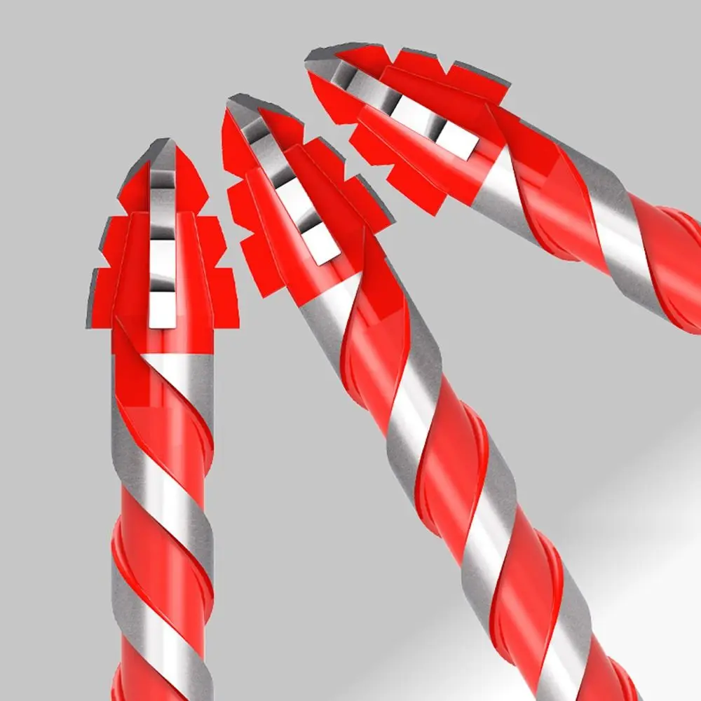 Broca excéntrica de cuatro filos, broca dentada de alta dureza para azulejos, cabezal inclinado, juego de brocas para hormigón, herramienta de perforación