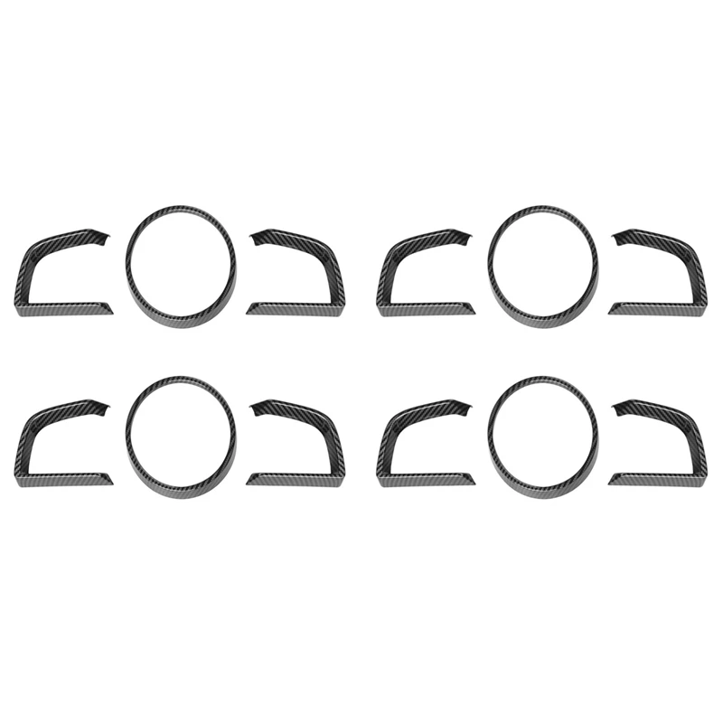 

12X для Mazda 3 Axela 2014-2018, внутренняя рамка приборной панели из углеродного волокна, накладка-A02Q