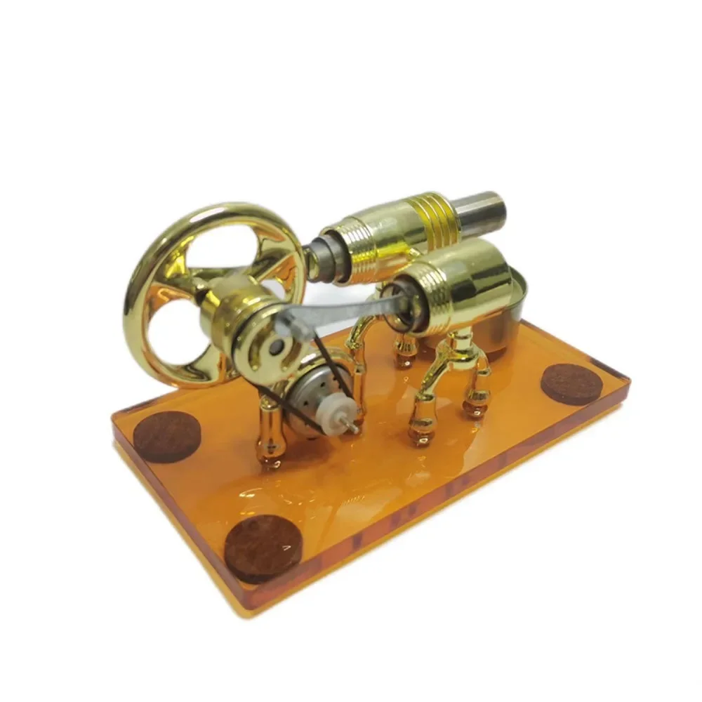 NF Single Cylinder Metal Stirling Engine Generator Physics Experiment Science Teaching Aid Toy Model External Combustion Engine