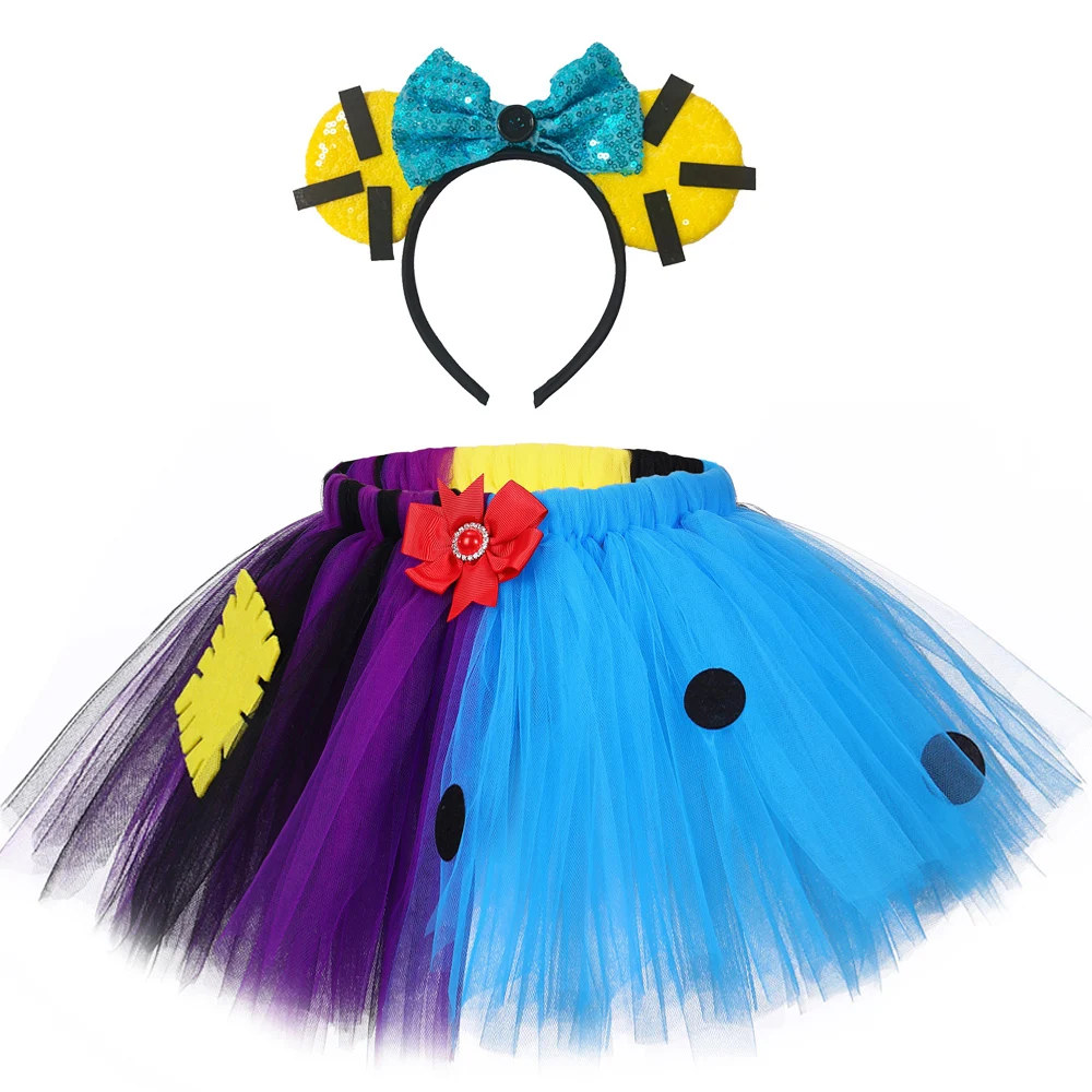 Midnight Sally Halloween Tutu Skirt for Girls Kids Nightmare Before Christmas Costumes for Carnival Party Children Horror Outfit