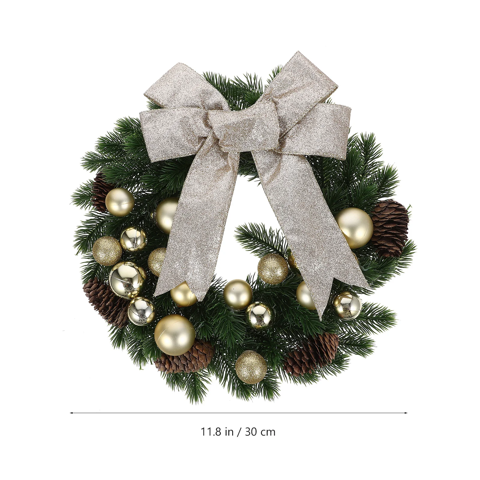 

Christmas Wreath Bow Decorative Door Hanging For Front Door Window Indoor Outdoor Party Home Decoration Xmas Ornament
