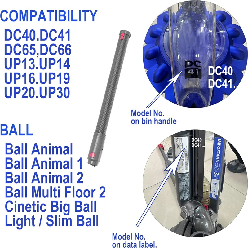 لدايسون DC41 DC40 DC66 DC65 UP14 UP13 UP20 UP30، استبدال مجموعة الخرطوم-مجموعة ملحقات مطورة مرفق-A77G