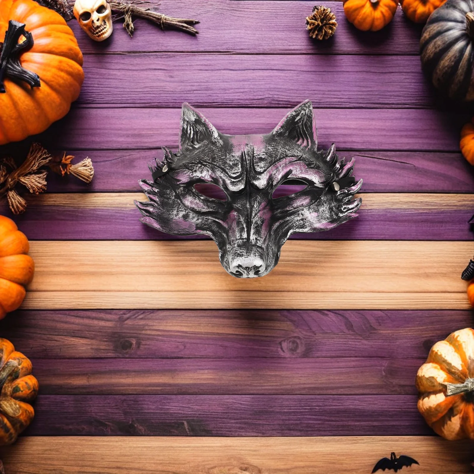 

3D Animal Fox Mask Realistic PU Halloween Party Masquerade Cosplay Lightweight Facial Decoration Fox Mask Party Accessories