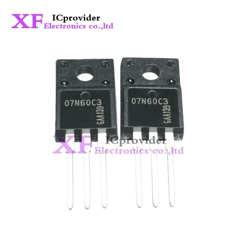 5pcs 07N60C3 SPA07N60C3 T0-220F 600V 7A