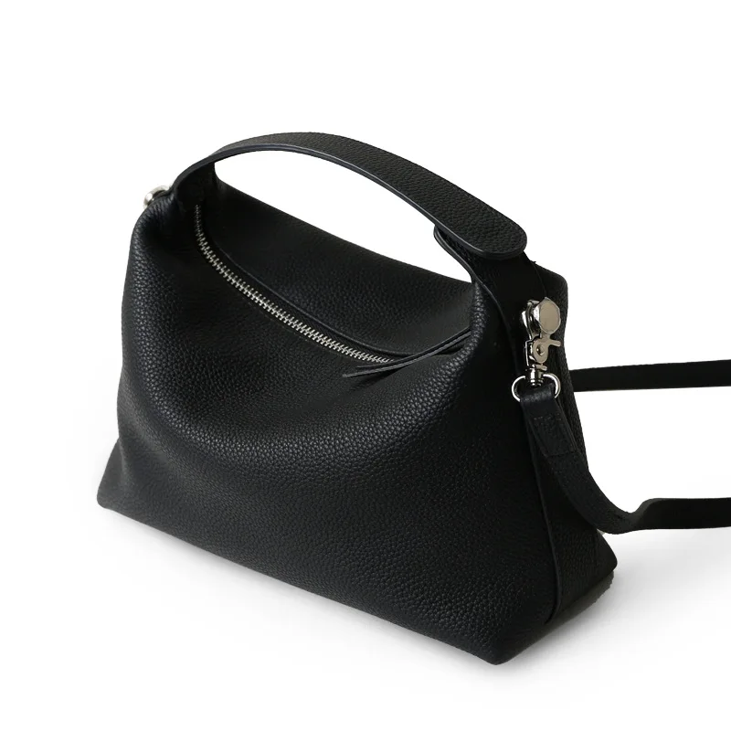 2024 New Women\'s Bag Female Luxury Soft Genuine Leather Handbag Lady Fashion Daily Casual Shoulder Bag Girls Crossbody Messenger