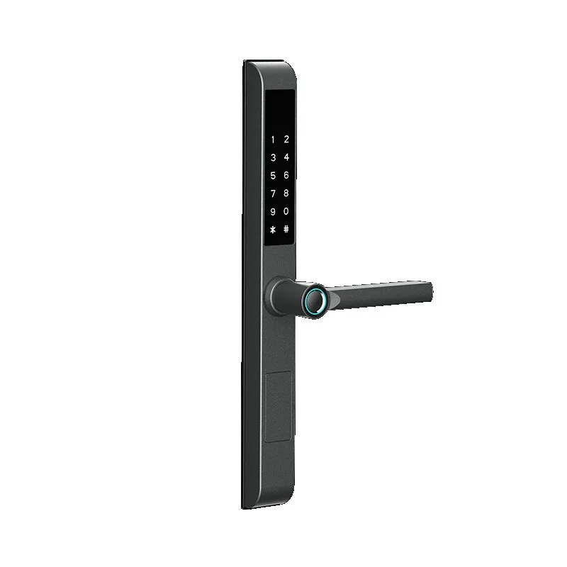 

Waterproof broken bridge aluminum card lock, narrow frame aluminum alloy glass door lock, hotel IC induction apartment lock