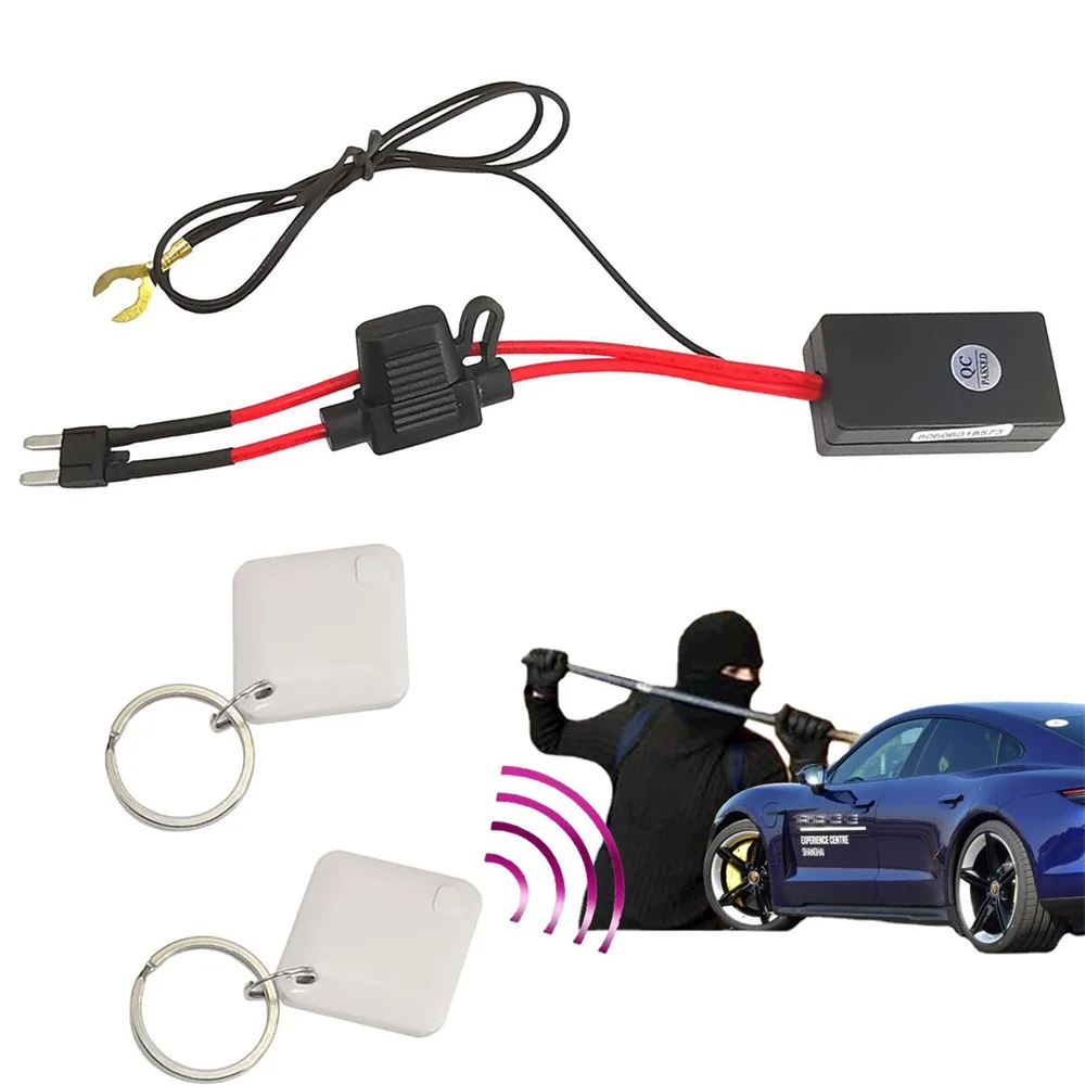 

12V Car Immobilizer RFID Engine Lock Fuse Relay Isolator System Anti-theft Device Wireless Vehicles Motorcycle Accessories