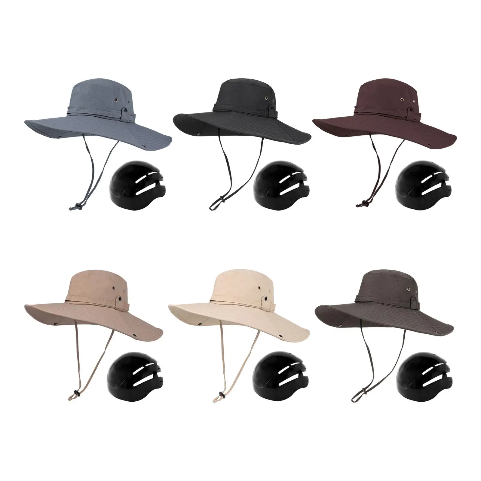 Fisherman Cap Shockproof Wide Brim Beach Cap Sun Protection Hat for Women Men Sun Hat for Work Climbing Travel Camping Commuting