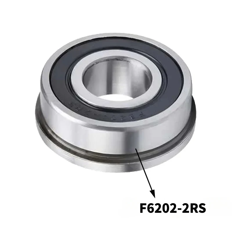 2/5Pcs F6000ZZ F6200ZZ F6002ZZ F6202-2RS Chrome Steel Flanged Deep Groove Ball Bearings