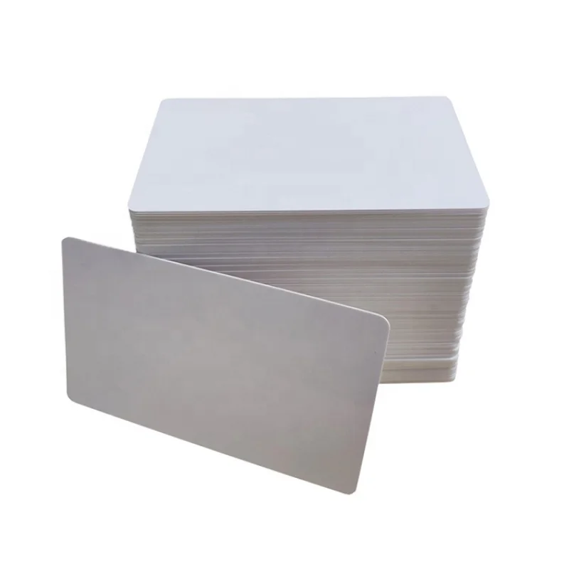 100pcs custom Printable 13.56mhz RFID NFC Matte White Blank Plain PVC Smart Digital Business ID Chip Card