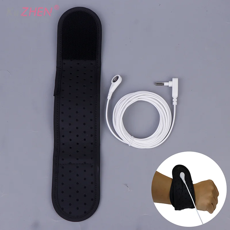 Earthing Wristband Premium Grounding Therapy PU Wrist Strap For Better Sleeping Anti-static Conductive Material Improve Health