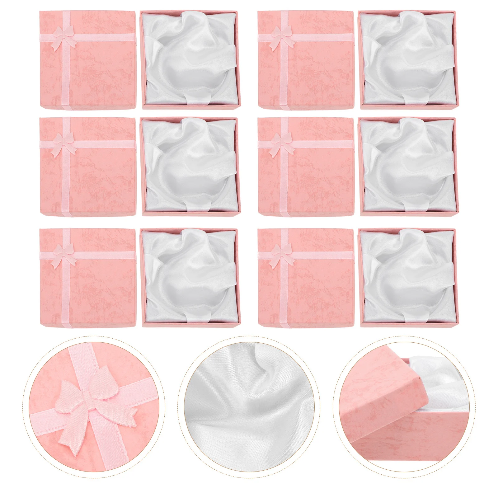 

6Pcs Bracelet Storage Boxes Retro Design Jewelry Organizer Compact Size Space Saving Sealing Lid Jewelry Storage Box