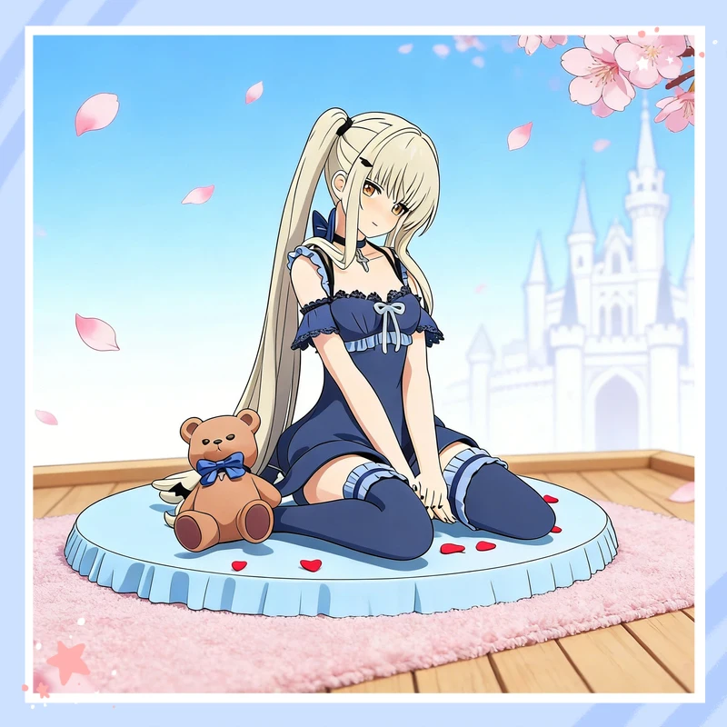 

Фигурка из ПВХ Шиина Махиру «Маленький дьявол»: Коллекционная модель из аниме «Ангел по соседству» с декором в виде плюшевого мишки, подарок для фанатов аниме