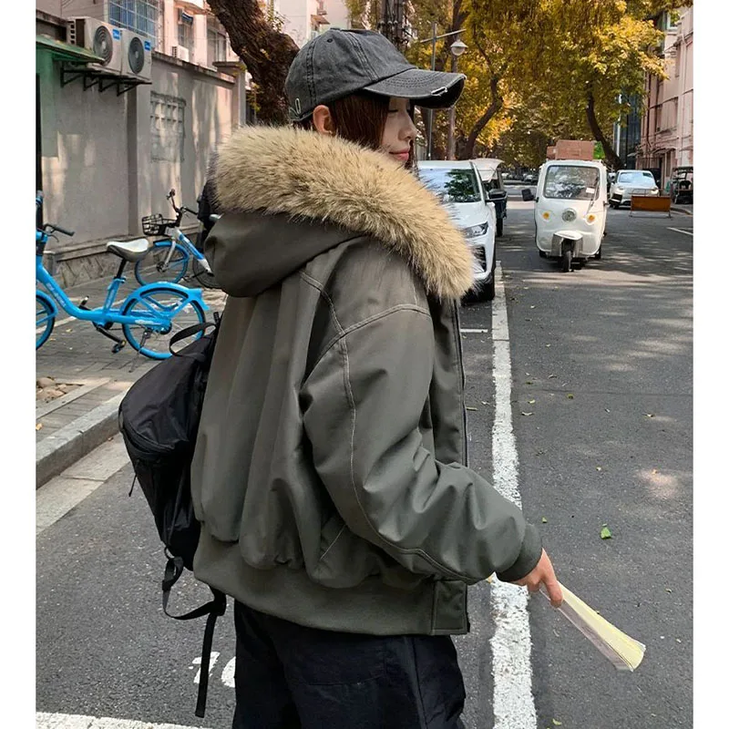 Winter New Cotton-Padded Coat Ladies  Fashion Pai Overcome Jacket Women's Parkas 2026 Thicken Outwear Warm Cotton Outcoat Tops