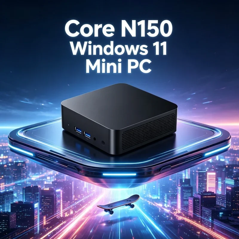 

Windows 11 Pro Mini PC 32GB RAM 1TB/2TB SSD Core N150 BT5.2 WiFi6 4K HD Gaming Office PC, Stable with 3 Years Warranty