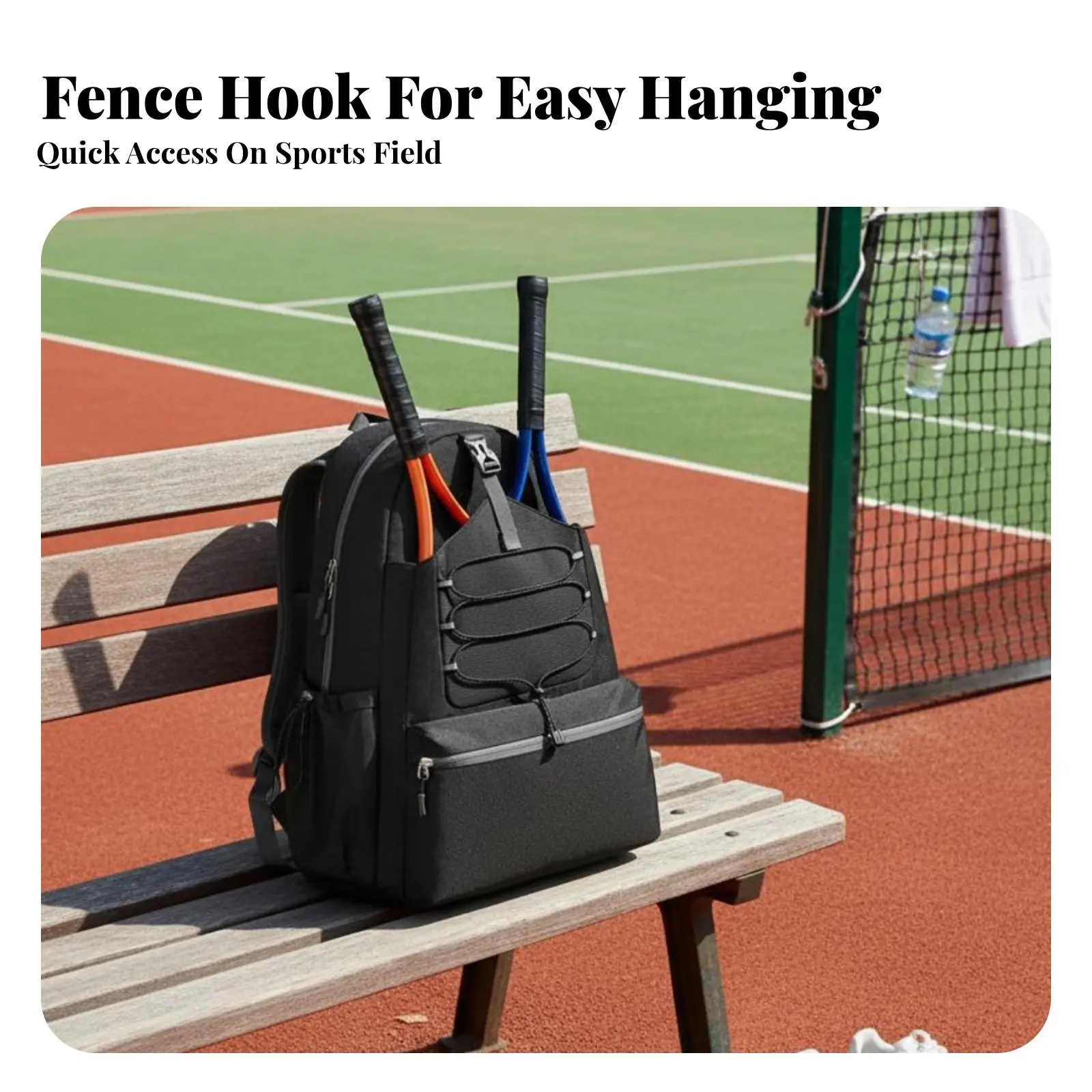 

Спортивный рюкзак для ракеток большой вместимости, сумка для бадминтона и пиклбола, легкий рюкзак для ракеток с мягкими задними отделениями