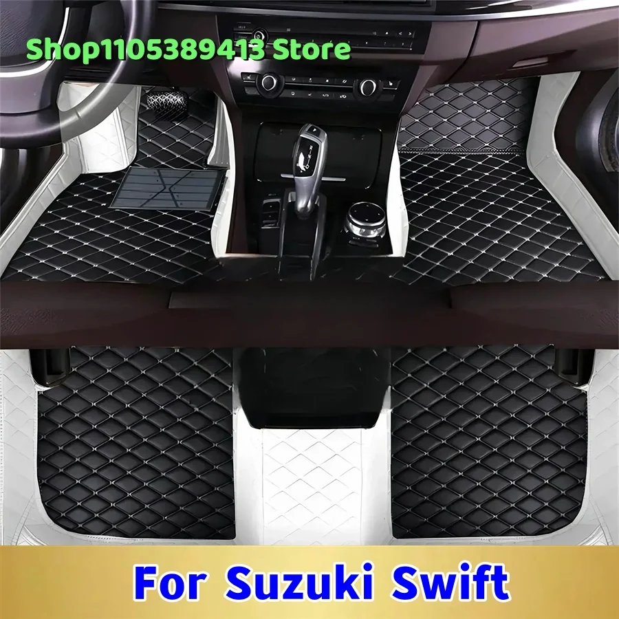 

Коврики для автомобиля из кожи на заказ для Suzuki Swift 2018 2017 2016 2015 2014 2013, аксессуары для автомобиля