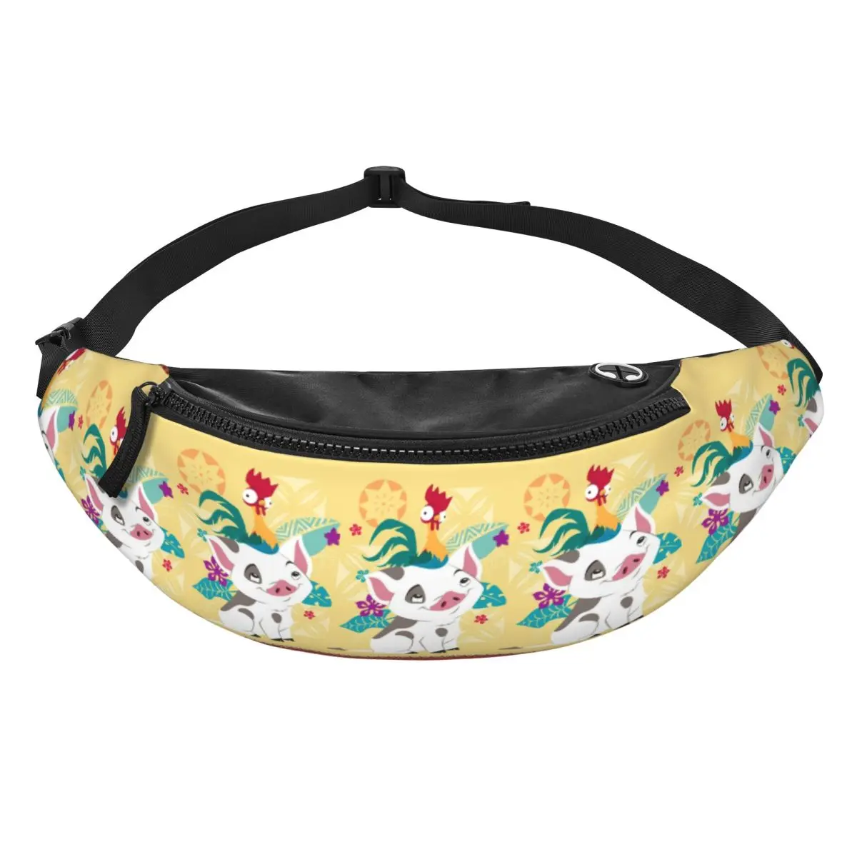 

Custom Moana Cartoon Fanny Pack for Women Men Cool Crossbody Waist Bag Cycling Camping Phone Money Pouch