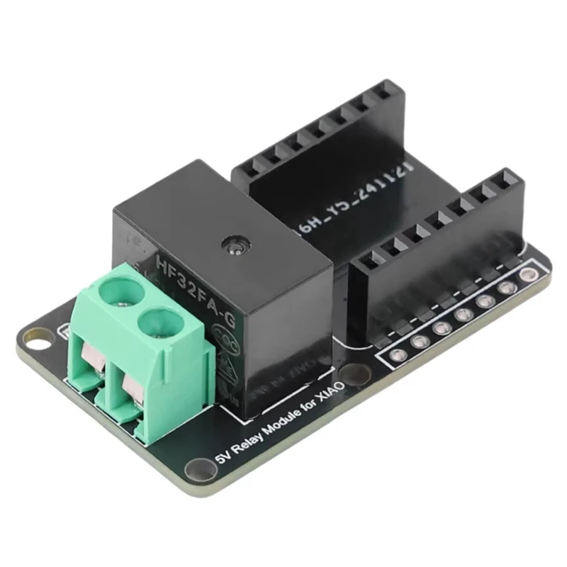Relay Add-on Module for XIAO and QT , HF32FA-G Relay Up To10A/250VAC Learning Kit