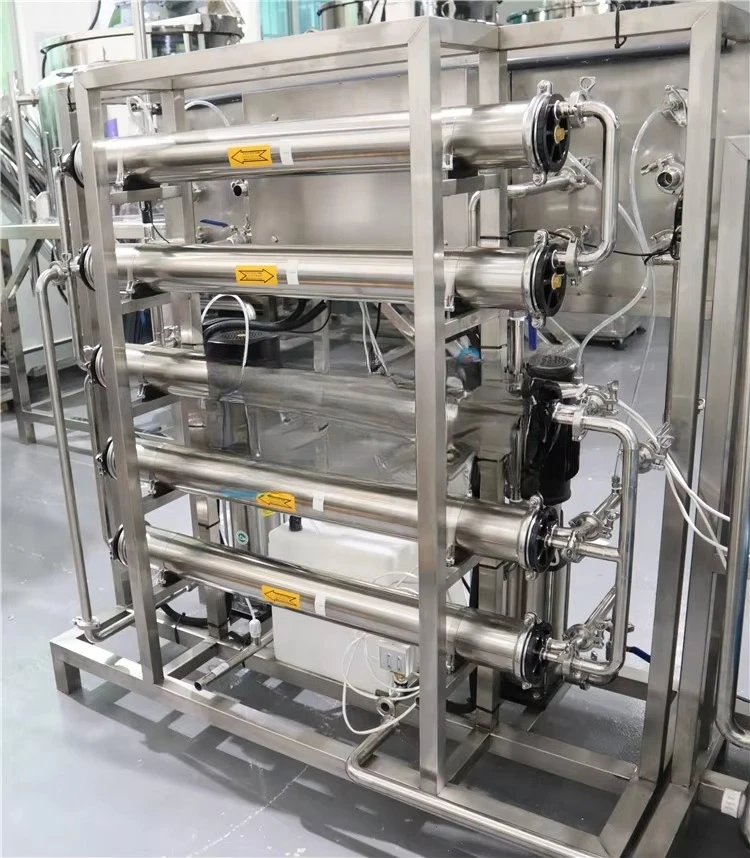500L Stainless Steel Automatic Reverse Osmosis Pump Pure Water Treatment Machine RO System Water Purification Equipment Plant view 4