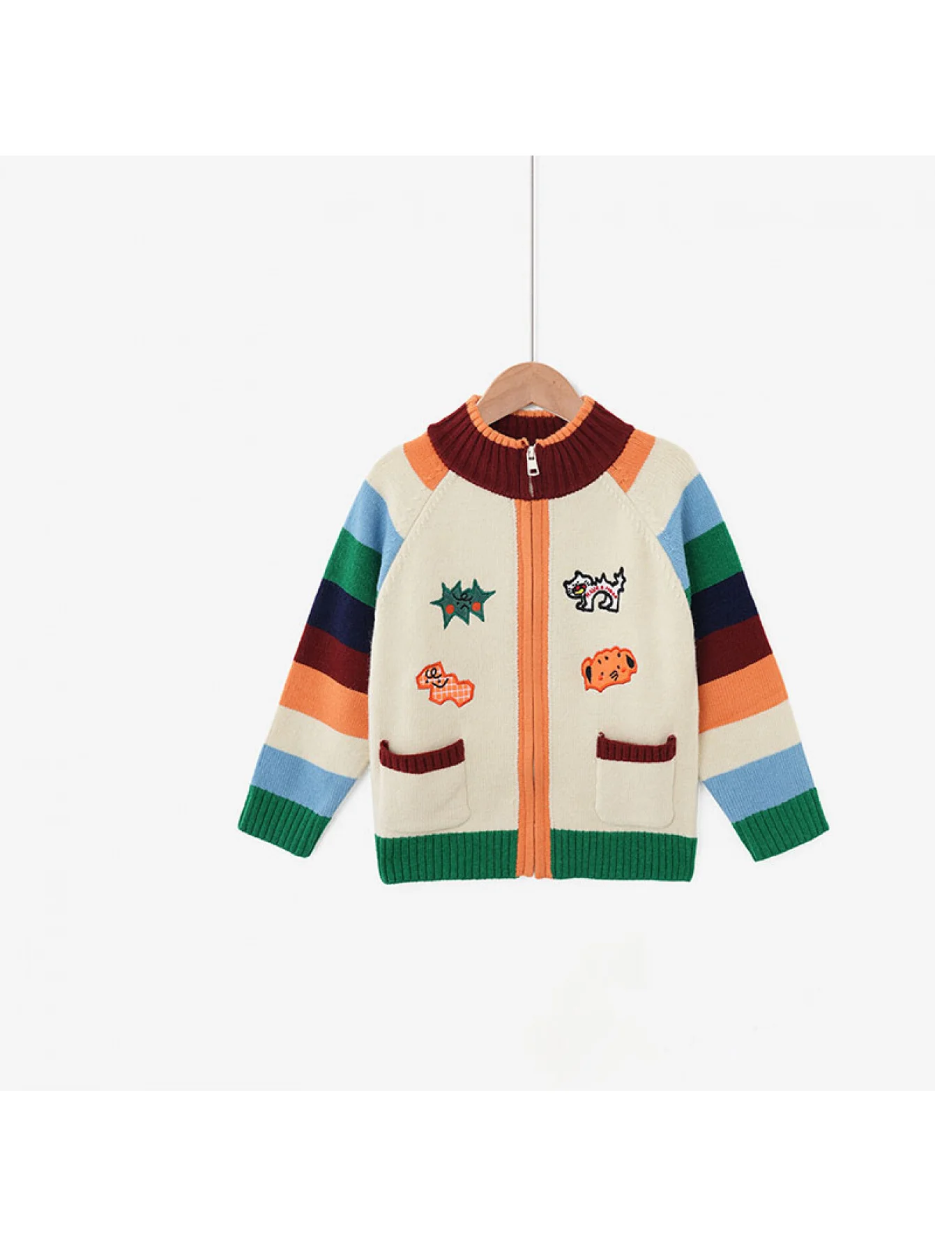 Kinder Frühling Strickjacke Baby Neue Frühlings- und Herbst-Bestickte Strickjacke Kleinkinder-Bekleidung